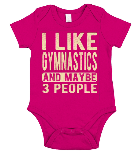 Gymnastics Saying Short Sleeve Baby One-Piece