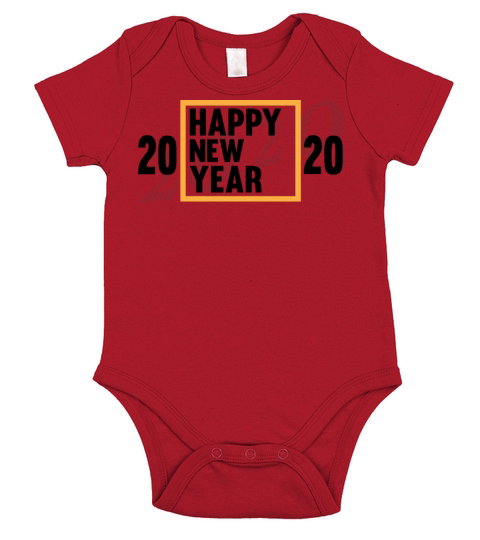 Happy New Year 2020 Short Sleeve Baby One-Piece