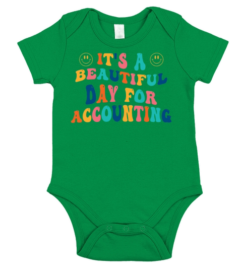 Its a beautiful Day for Accounting Short Sleeve Baby One-Piece