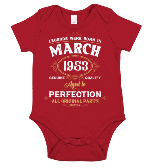 Legends Were Born In March 1953 Short Sleeve Baby One-Piece