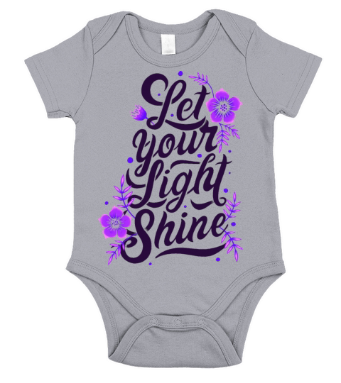 Let Your Light Shine Short Sleeve Baby One-Piece