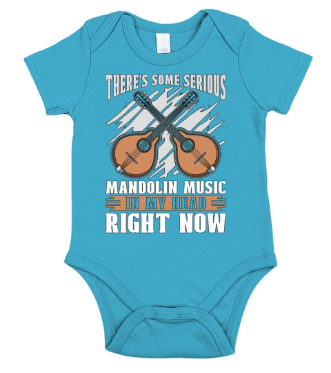 Mandolin Theres Some Serious Bluegrass Music Short Sleeve Baby One-Piece
