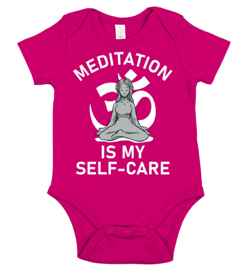 Meditation Is My Self Care Meditating Women Mental Short Sleeve Baby One-Piece