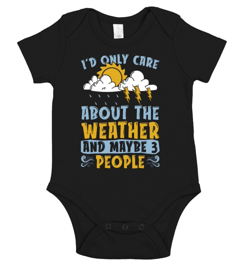 Meteorology Id Only Care About Scientist Forecast Short Sleeve Baby One-Piece