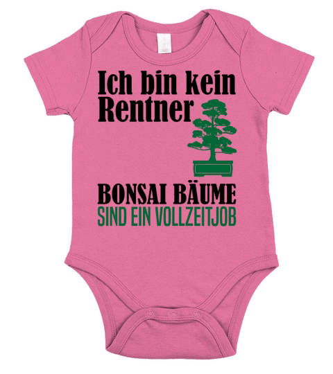 Pensioner Retirement Bonsai Tree Saying Gift Short Sleeve Baby One-Piece