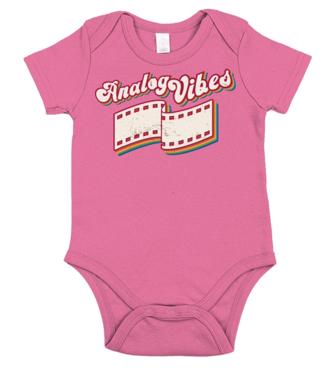Retro Photographer Vintage Analog Vibes Short Sleeve Baby One-Piece