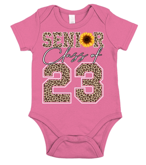Senior Class Of 2023 Sunflower Graduation 2023 Short Sleeve Baby One-Piece