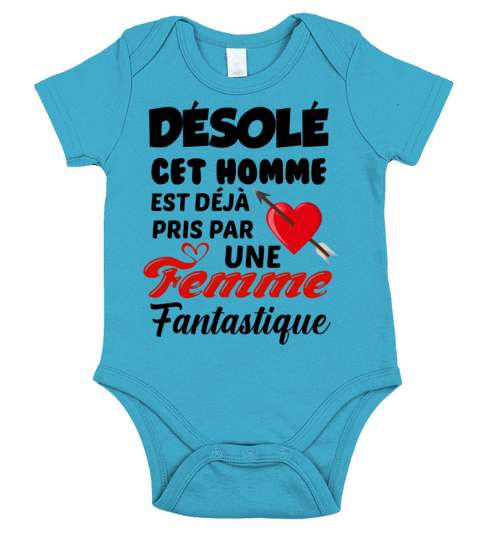 Sorry this man is already taken by a fantastic wom Short Sleeve Baby One-Piece