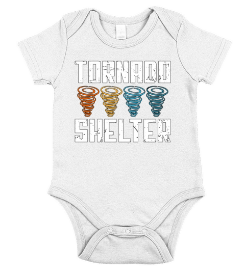 Tornadoes Tornado Shelter Hurricane Tornado Chaser Short Sleeve Baby One-Piece