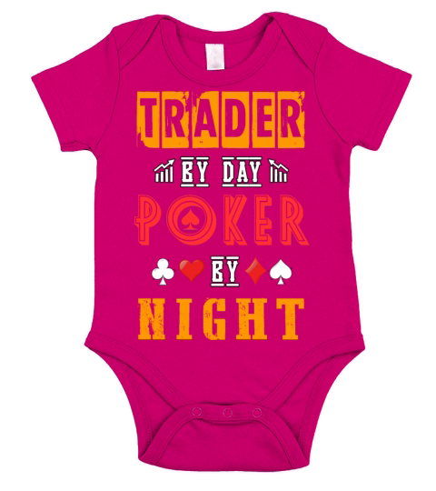 Trader By Day Poker By Night Short Sleeve Baby One-Piece