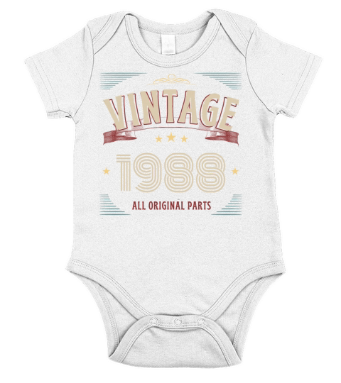 VINTAGE 1988 ALL ORIGINAL PARTS Short Sleeve Baby One-Piece