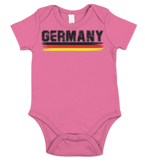 Vintage Germany German Flag Short Sleeve Baby One-Piece
