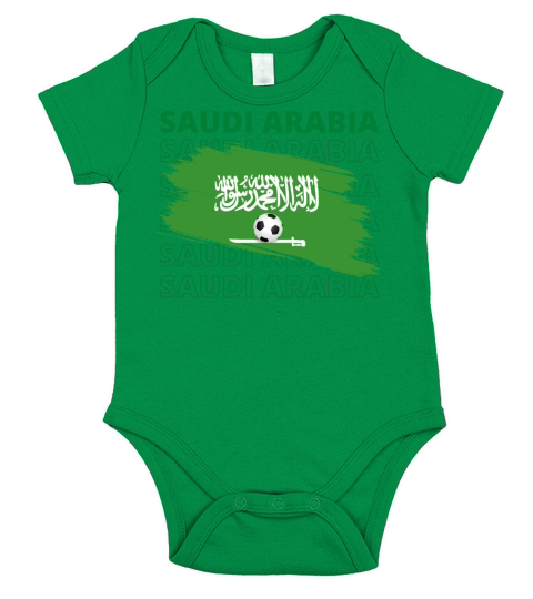 World Saudi Arabia Soccer Vintage Short Sleeve Baby One-Piece