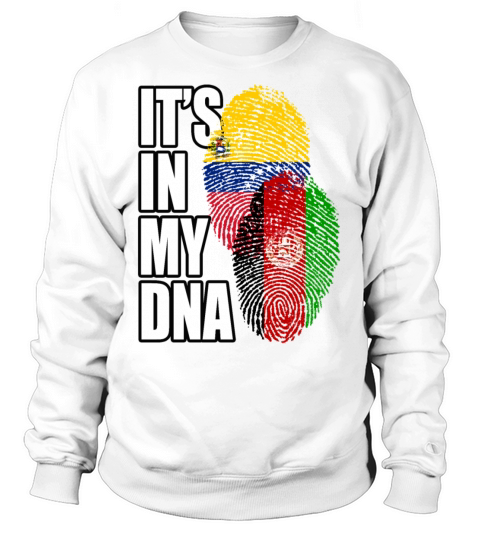 Afghan And Venezuelan Mix Heritage DNA Flag Sweatshirt Unisex