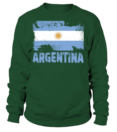 Argentina Flag Vintage South America Grunge Travel Sweatshirt Unisex