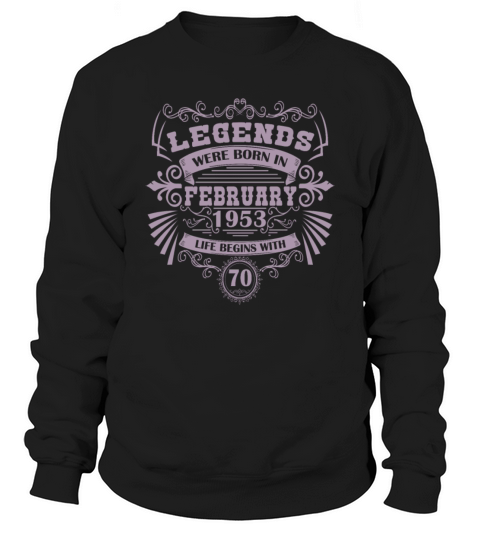 Birthday Vintage February 1953 Retro Sweatshirt Unisex