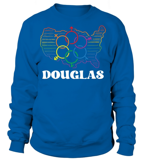 Douglas Pride Month Pride Flag LGBT Community LGBT Sweatshirt Unisex