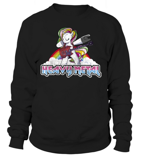 Heavy Metal Festival dabbing unicorn Sweatshirt Unisex