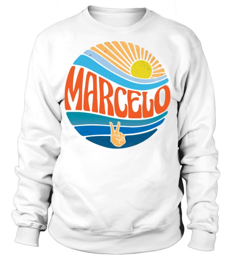 Marcelo Shirt Vintage Sunset Marcelo Groovy Tie Sweatshirt Unisex