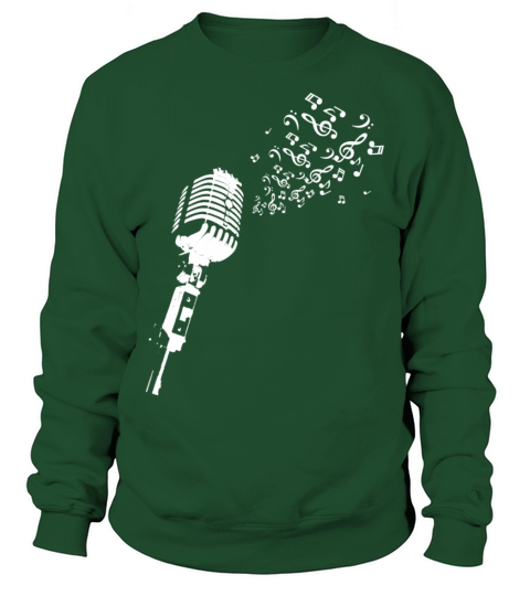 Music Vintage Microphones song T shirt design Sweatshirt Unisex
