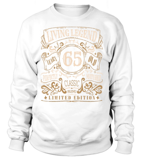 Retro Vintage Birth Whiskey Age 65 Years Old Sweatshirt Unisex