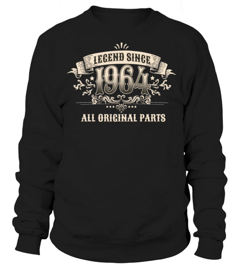 Retro Vintage Birthday Legend Since 1964 Sweatshirt Unisex