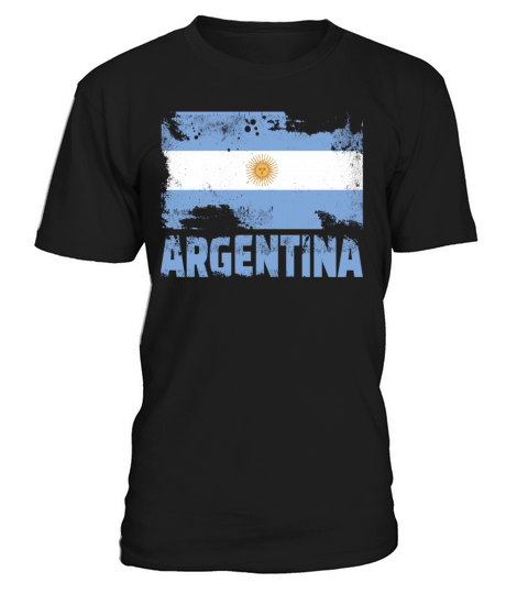 Argentina Flag Vintage South America Grunge Travel T-Shirt Unisex