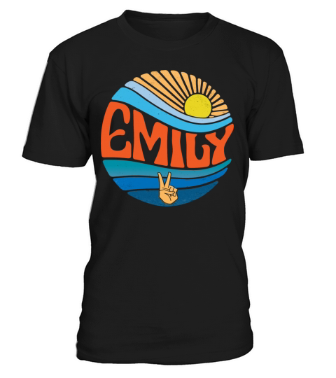 Emily Shirt Vintage Sunset Emily Groovy Tie Dye T-Shirt Unisex