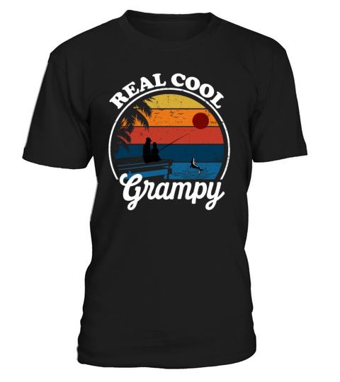 Retro Vintage Reel Style Cool Grampy Fishing Lover T-Shirt Unisex