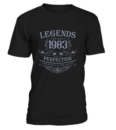 vintage 1983 birthday legend 40th birthday saying T-Shirt Unisex