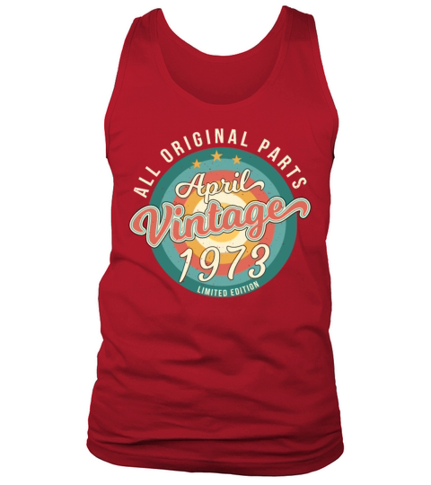 1973 April Vintage Tank Top Unisex