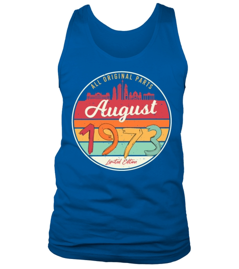 1973 In August Vintage Tank Top Unisex