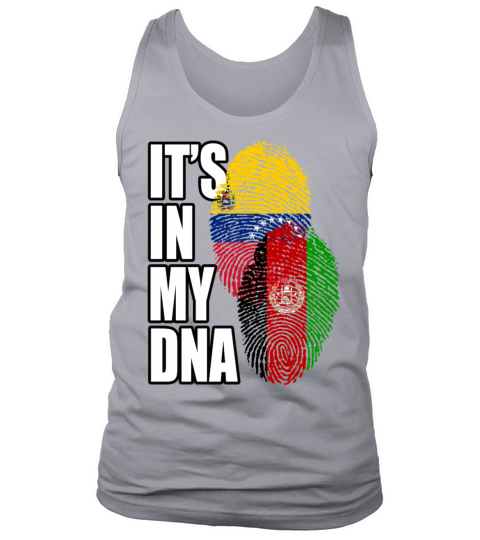 Afghan And Venezuelan Mix Heritage DNA Flag Tank Top Unisex