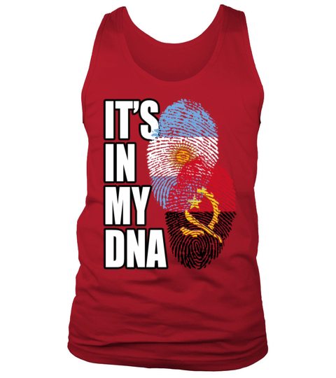 Angolan And Argentinian Mix Heritage DNA Flag Tank Top Unisex