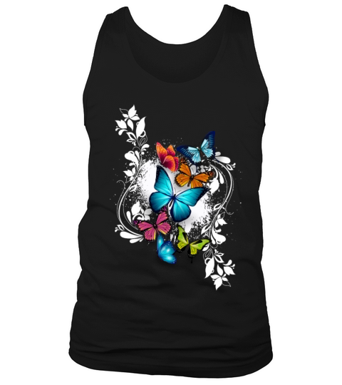 Butterfly Animal Color Colorful Splash Ornaments Tank Top Unisex