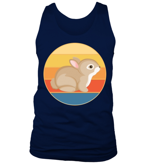 Cute Rabbit Bunny Retro Sunset Vintage Animal Pet Tank Top Unisex