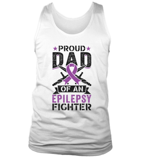 Dad Of An Mom Of An Epilepsy Fighter Epilepsy Tank Top Unisex