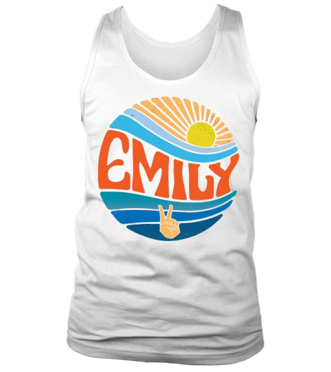 Emily Shirt Vintage Sunset Emily Groovy Tie Dye Tank Top Unisex