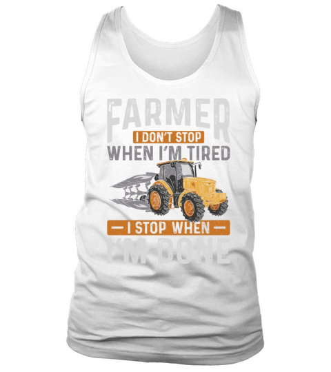 Farming Farmer Vintage Tractor Tank Top Unisex