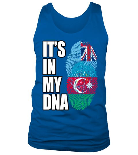 Fijian And Azerbaijani Mix Heritage DNA Flag Tank Top Unisex