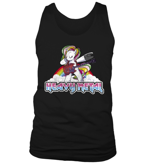 Heavy Metal Festival dabbing unicorn Tank Top Unisex