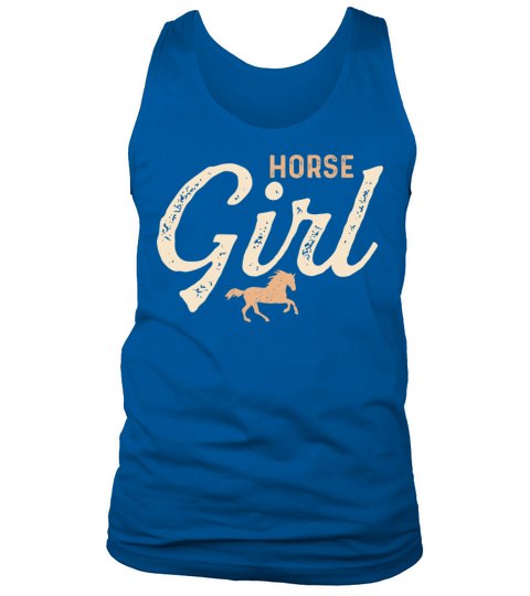 Horse Girl Vintage Cute Horseback Racing Horses Lo Tank Top Unisex