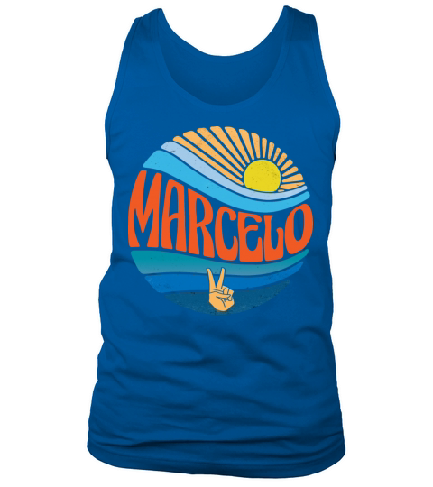 Marcelo Shirt Vintage Sunset Marcelo Groovy Tie Tank Top Unisex
