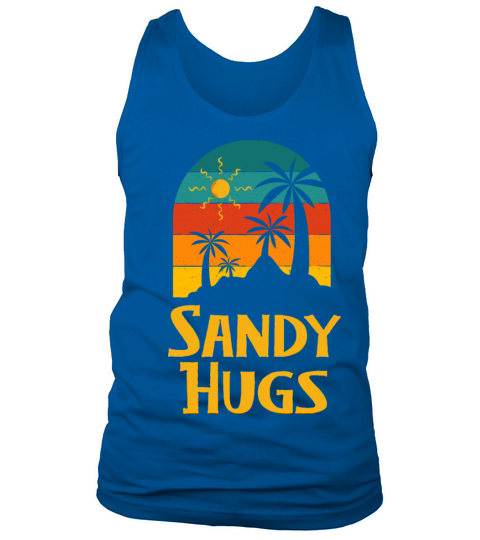 Sandy Hugs Beach Couples Ocean Lovers Summer Trip Tank Top Unisex
