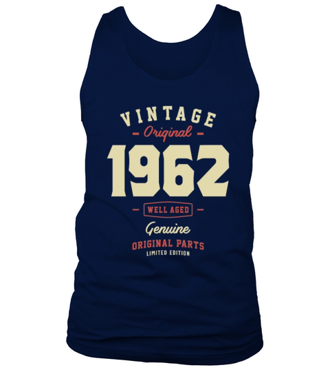 Vintage Original 1962 61st Birthday Tank Top Unisex