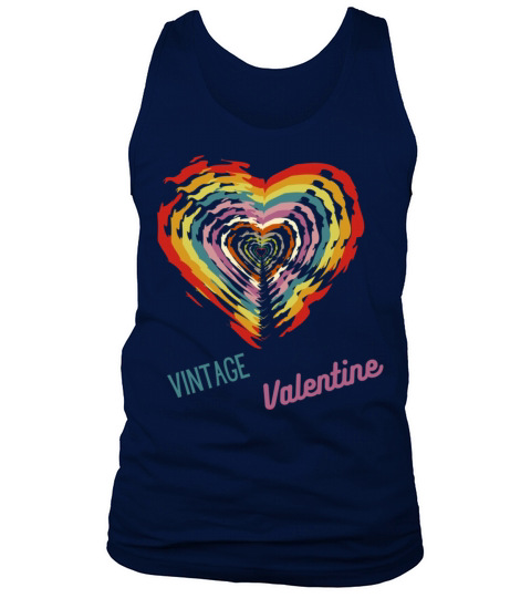 Vintage valentine day heart 739 Tank Top Unisex