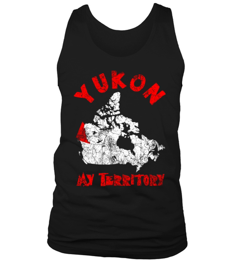 Yukon My Territory Vintage Canada Map Tank Top Unisex