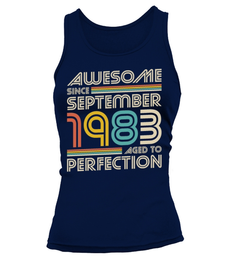 40th birthday vintage awesome since september 1983 Tank top Woman