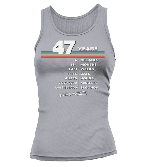 47th Birthday Vintage 47 Years Old Retro 564 Tank top Woman