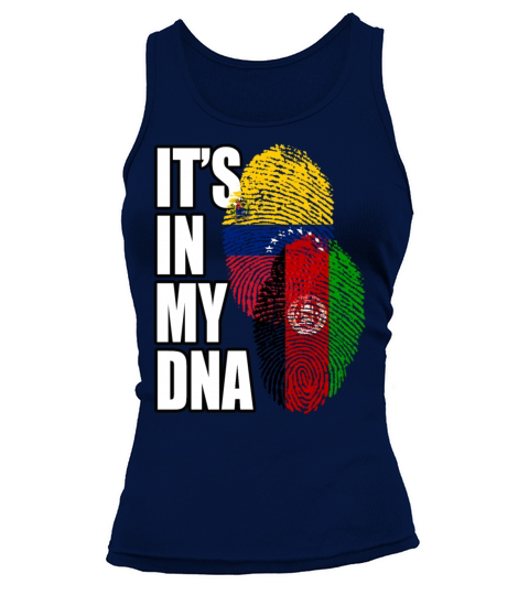 Afghan And Venezuelan Mix Heritage DNA Flag Tank top Woman